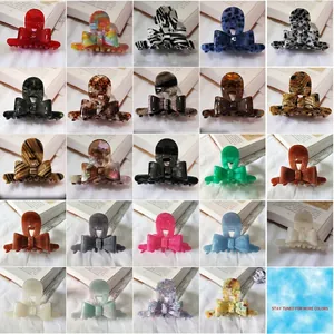 French Vintage Bow Acetate Hair Claw Clip Elegant Marble Texture Shark Clip Large Hair Clamp For Women Styling Accessories