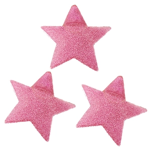 Barrettes étoiles rose pailleté en lot de 3 pour un style femme tendance