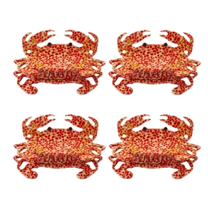 Creative Crab Shape Acetate Hair Claw Clip French Animal Spotted Pattern Large Hairpin For Women Beach Daily Hair Accessory