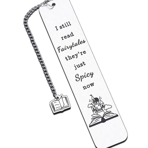 I Still Read Fairytales Metalen Bladwijzer Roestvrij Staal Lasergegraveerd Kasteel Citaten Boekenliefhebbers Leesaccessoires Cadeau