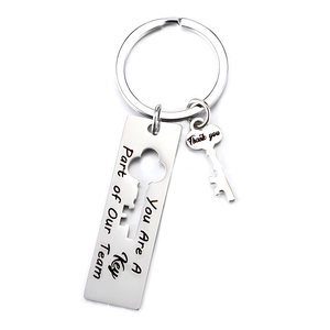 Portachiavi Ispiratore in Acciaio Inossidabile You Are A Key Part Of Our Team Portachiavi in Metallo Inciso Regalo Team