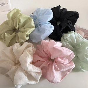 Lot de 6 chouchous en organza scintillant aux couleurs pastel pour coiffure facile