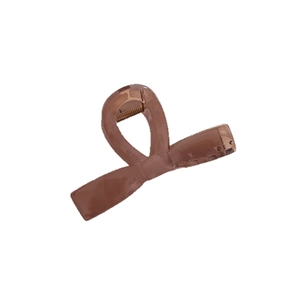 Pince à cheveux papillon ambre élégante avec un design minimaliste en résine durable
