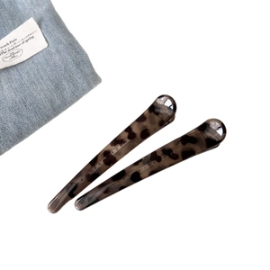 Set di fermagli per capelli maculati vintage con eleganti motivi a tartaruga e lucentezza