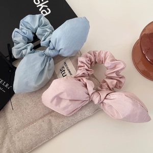 Chouchous Doux de Style Coréen avec Grand Nœud Élastiques à Cheveux en Tissu pour Femmes et Filles Accessoires de Cheveux