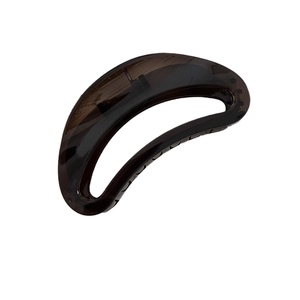French vintage dark brown tortoiseshell crescent hair claw clip for thick hair styling