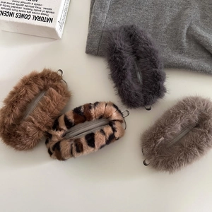 Pinces à cheveux élégantes en peluche de couleurs variées pour accessoires d'automne