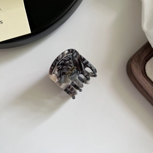 Premium marble patterned acetate hair claw clip for elegant half-up hairstyles