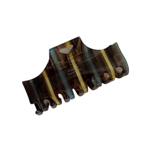 Retro marble texture acetate heart hair claw clip for women's elegant hairstyling