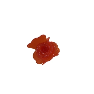 Pince à cheveux rose rouge à l'acétate de style français pour coiffures élégantes