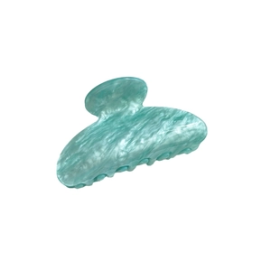 Elegante pinza per capelli verde menta con motivo marmorizzato per donna accessori capelli