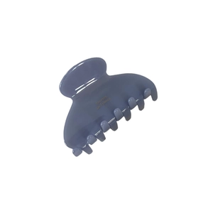Pince à cheveux élégante en acétate bleu poudré avec logo doré Barrette la France