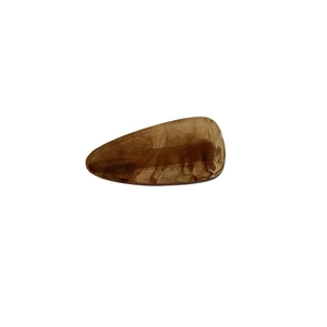 Acetate amber teardrop hair clip with tortoiseshell texture for women's side bangs