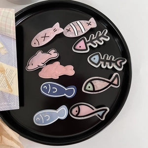 Süße Cartoon Fisch Delfin Acryl Haarklammern Für Mädchen Herz Meerestier Entenschnabel Seitenclip Süßer Haarschmuck