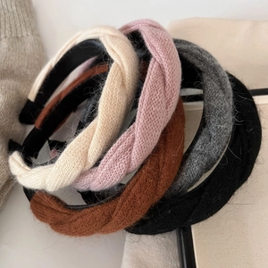 Serre-tête en maille torsadée douce aux couleurs variées pour l'automne et l'hiver