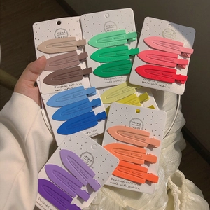 Ensemble de barrettes à cheveux mates sans trace aux tons pastel élégants