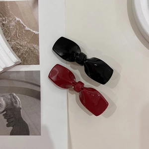 Koreanischer Stil Acetat Schleife Haarklammer Minimalistisch Süße Schnabelklammer Seiten Pony Haarnadel Damen Haarschmuck