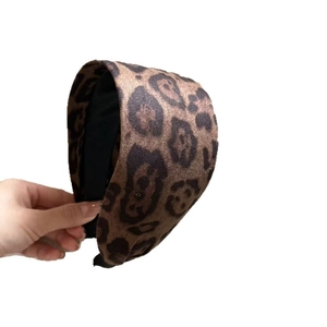 Damen-Haarreif mit Leopardenmuster in warmem Braun, gewebtes Design für stilvolle Looks
