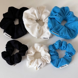 Soft Woolen Yarn Knitted Hair Scrunchies Elegant Solid Color Ponytail Holder Elastic Hair Ties For Women Daily Accessories