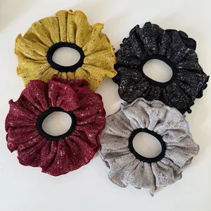 Vintage Knitted Fabric Scrunchies Fashion Oil Painting Dye Style Elastic Hair Ties For Women Daily Commute Hair Accessories