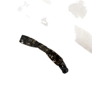 Elegant marble tortoiseshell banana hair clip in acetic acid resin for high ponytail