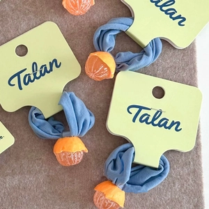 Cute Dopamine Fruit Hair Ties Simulation Orange Lychee Avocado Coconut Grape Fabric Scrunchies For Women Girls Hair Accessories