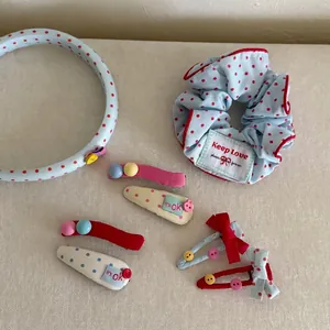 Serre-tête en Tissu à Pois Doux Et Chouette à Nœud Et Barrettes à Cheveux Décoratives pour Femmes Filles Accessoires Cheveux