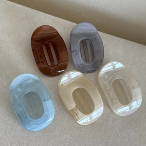 Lot de cinq pinces à cheveux aux couleurs macaron avec texture marbrée élégante