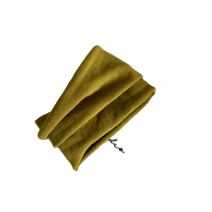 Olive green knitted velvet hair scrunchie for women high ponytail accessory