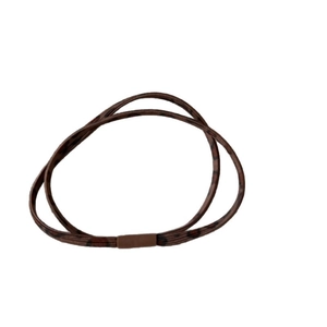Élastiques à cheveux léopard marron minimalistes à haute élasticité pour queue