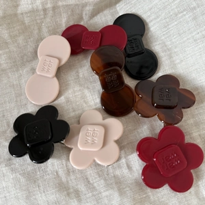 Elegant Acetate Flower Bow Hair Clip For Women Letter Design Geometric Duckbill Clip Fashion Side Bangs Clip Hair Accessories
