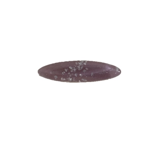 Mini barrette ovale violette avec paillettes blanches pour coiffure de femme