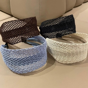 Serre-tête Tressé Évidé Style Coréen Doux Forêt Large Bandeau pour Femmes Accessoires de Coiffure Mode Quotidienne