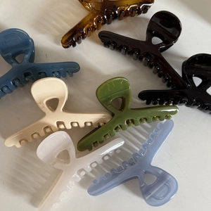 Lot de 6 pinces à cheveux françaises brillantes aux couleurs macaron et neutres élégantes