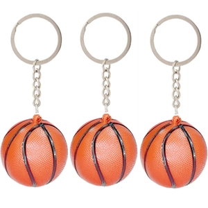 Simulation Basketball Football Keychain Acrylic Sports Ball Pendant Bag Ornament Jewelry Gift For Sports Fans Men Women