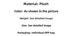 Detail showing plush material and independent OPP bag packaging specifications of the dolphin charm