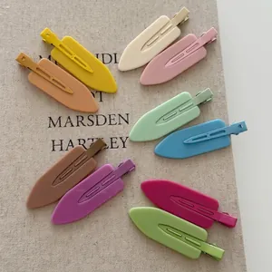 Large Matte Acrylic Duckbill Hair Clips For Women No Crease Colorful Makeup Hairclip Simple Geometric Styling Accessories