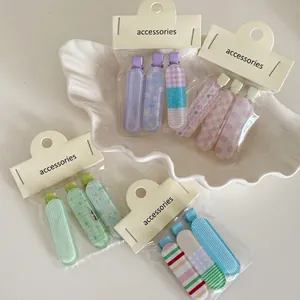 Fermagli per Capelli a Quadri Floreali Dolci per Donna Ragazze Clip a Becco d'Anatra Geometriche a Pois in Acrilico Accessori per Capelli