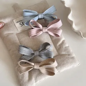 Eleganter Stoff Schleife Haarspange Ballett Mädchen Stil Band Entenschnabel Clip Für Damen Mädchen Koreanische Mode Pony Clip Kopfschmuck Zubehör