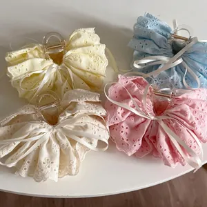 Französische Spitzen-Haarklammern mit Schleife in Pastellfarben für Damen-Frisuren