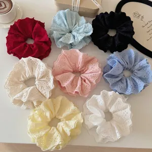 Lot de chouchous en dentelle multicolores avec broderie élégante de style ballerine