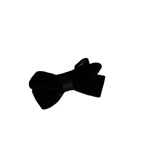 Vintage red velvet bow hair clip for women, cute elegant hair accessory for holiday parties