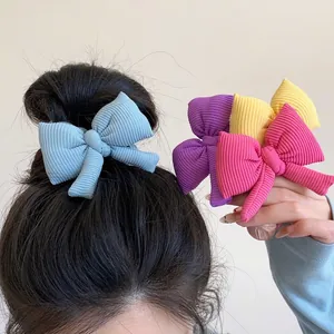 Nœud Papillon Doux Élastique à Cheveux Cordon de Téléphone Bandeau Mode Anneau de Cheveux pour Femmes Filles Coiffage