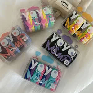 High Elasticity Candy Color Fabric Hair Ties Basic Versatile Towel Scrunchies In Box Fashion Women Hair Accessories Headwear