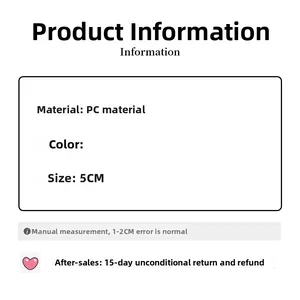Detailed specifications of the 5CM PC material pumpkin hair claw with sizing information