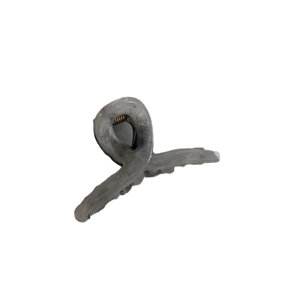 Elegant marble grey ink pattern claw clip hair accessory with a modern twist design