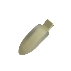 Minimalist jelly-colored matte resin hair clip with durable metal duckbill clasp
