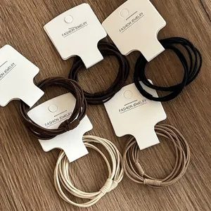 Élastiques à Cheveux Multi-fils Haute Élasticité pour Femmes Supports de Queue de Cheval Sans Couture Faits à la Main