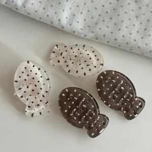 Simpatiche mollette per capelli a forma di pesce a pois per bambine e ragazze