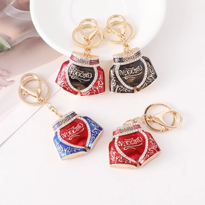 Sparkling rhinestone Muay Thai shorts keychain in multiple colors for bags and keys